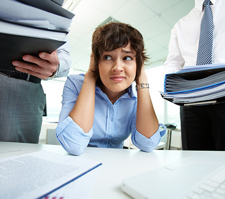 Persona frente a situaciones de exigencia en el trabajo